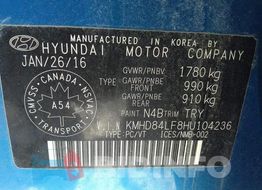 KMHD84LF8HU104236 Photo# 9 KMHD84LF8HU104236 Photo# 9