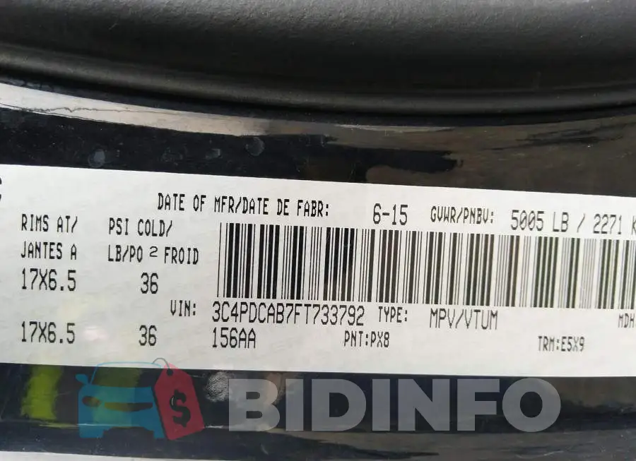 3C4PDCAB7FT733792 Photo# 9