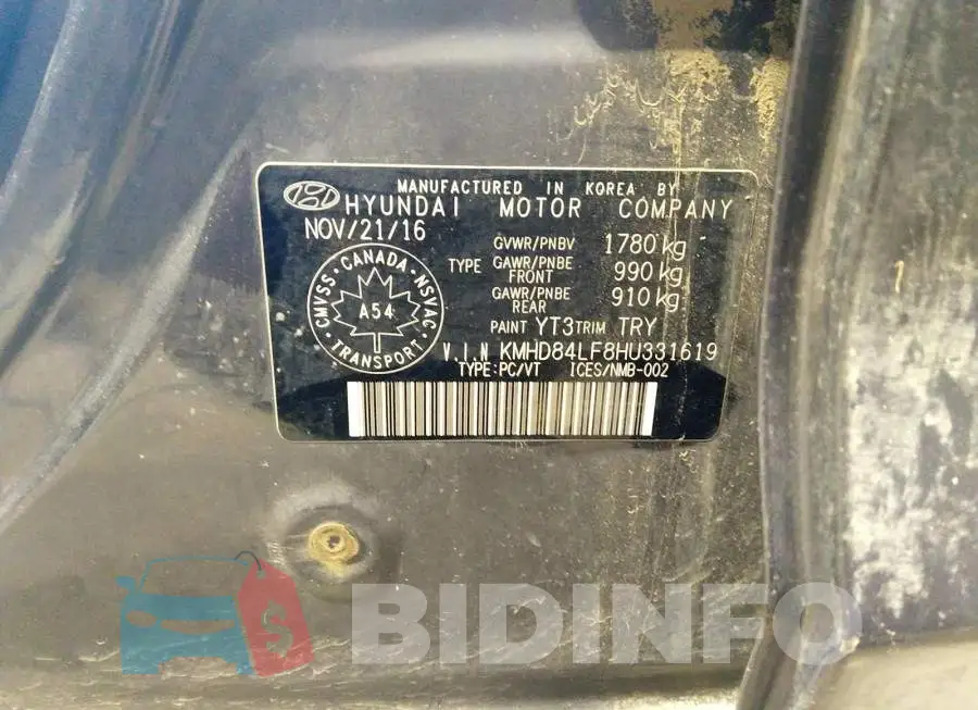 KMHD84LF8HU331619 Photo# 9 KMHD84LF8HU331619 Photo# 9