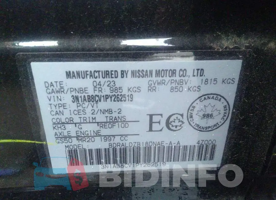 3N1AB8CV1PY262519 Photo# 9