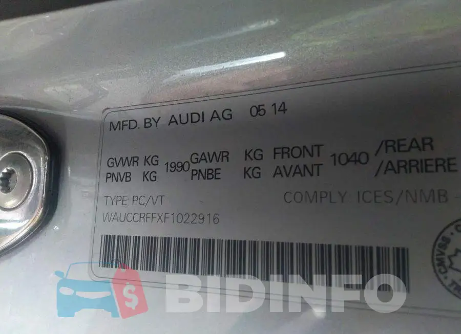 WAUCCRFFXF1022916 Photo# 9