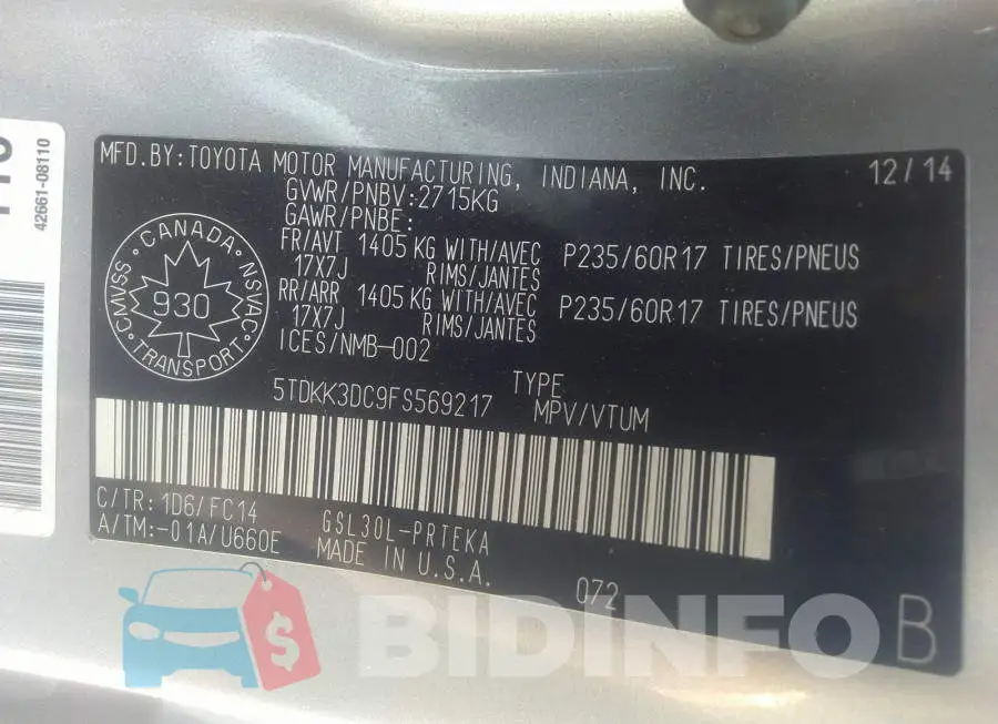 5TDKK3DC9FS569217 Photo# 9