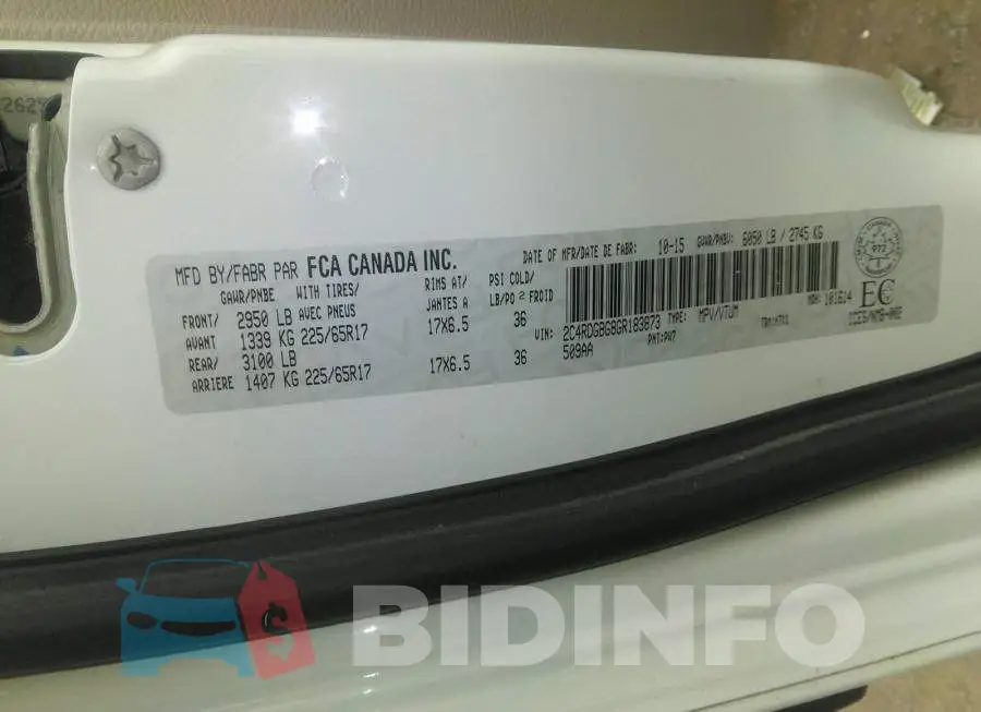 2C4RDGBG8GR183873 Photo# 9