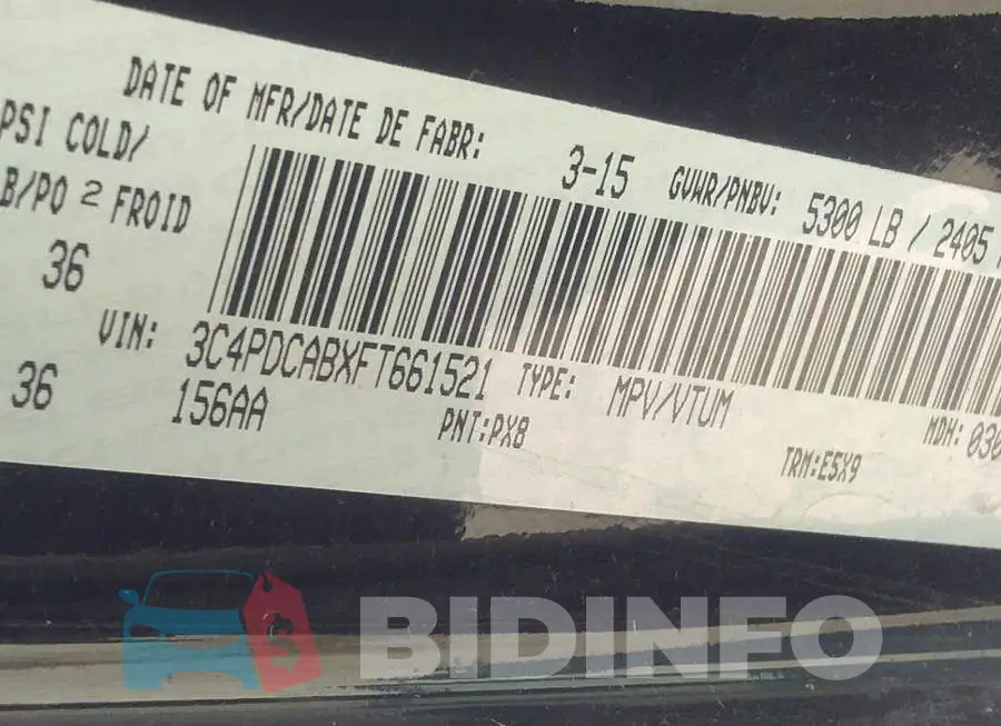 3C4PDCABXFT661521 Photo# 9