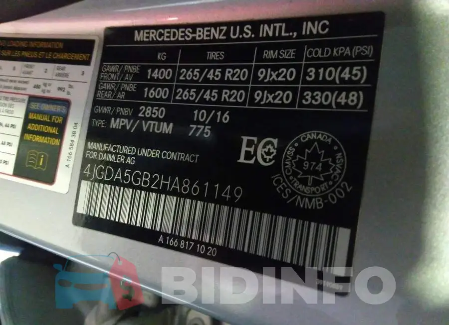 4JGDA5GB2HA861149 Photo# 9