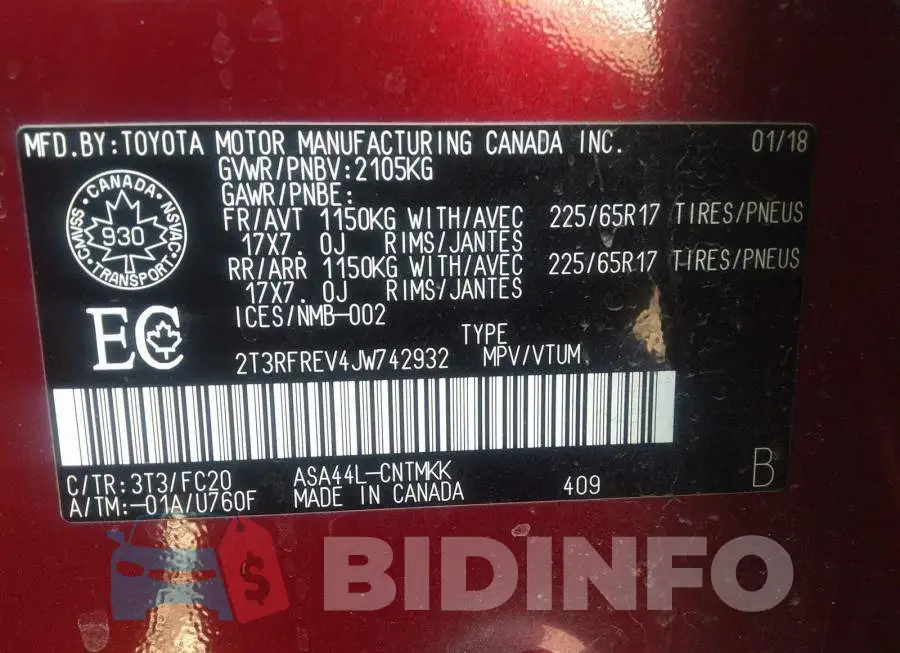 2T3RFREV4JW742932 Photo# 9