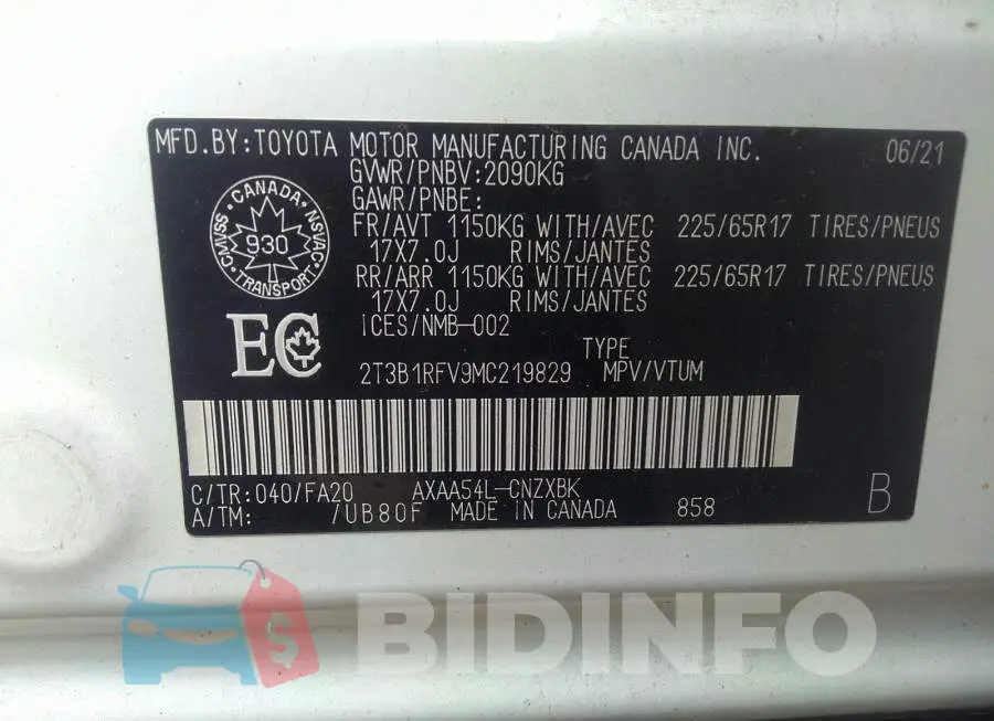 2T3B1RFV9MC219829 Photo# 9