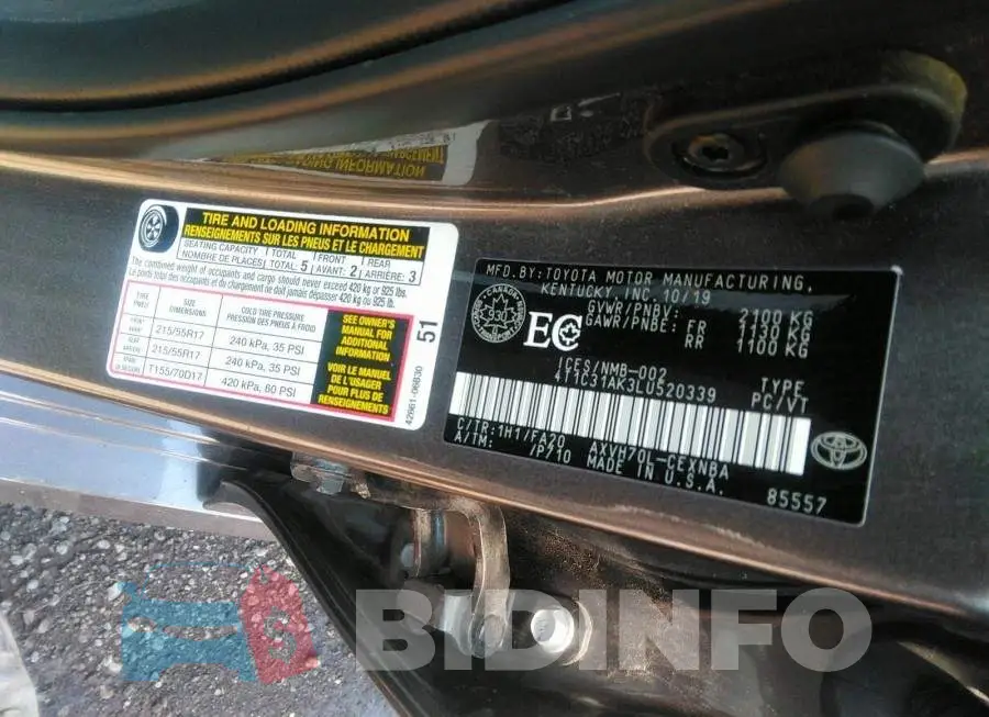 4T1C31AK3LU520339 Photo# 9
