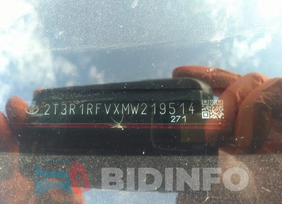 2T3R1RFVXMW219514 Photo# 9