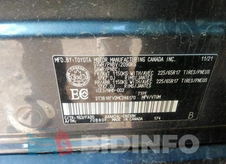 2T3B1RFV2MC248170 Photo# 9