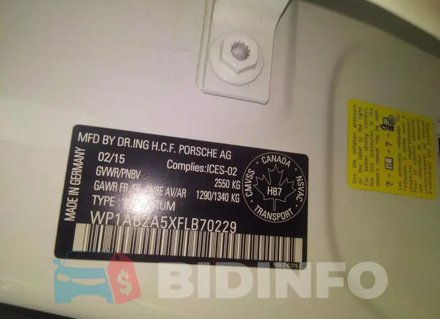 WP1AB2A5XFLB70229 Photo# 9