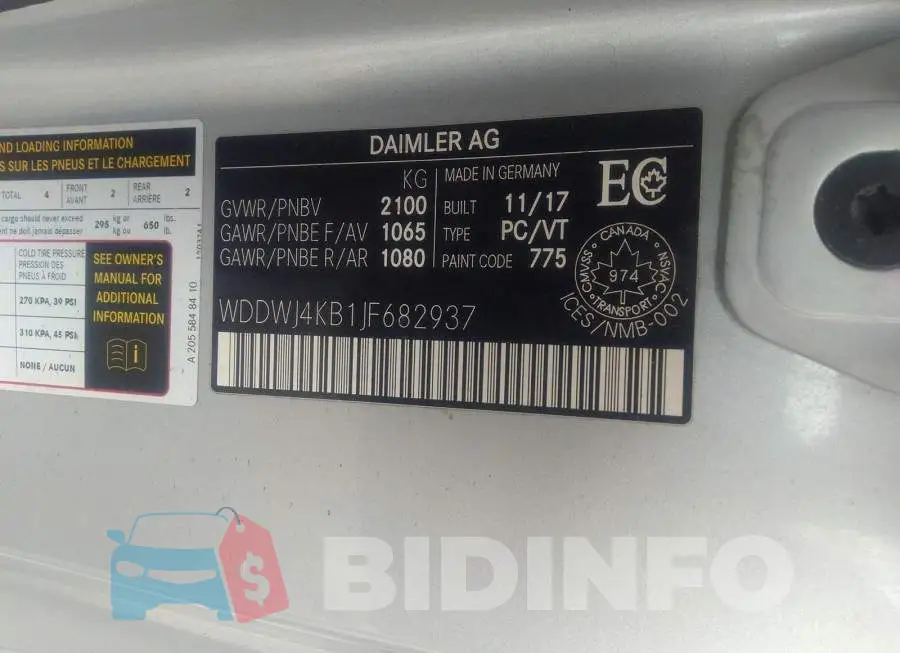 WDDWJ4KB1JF682937 Photo# 9