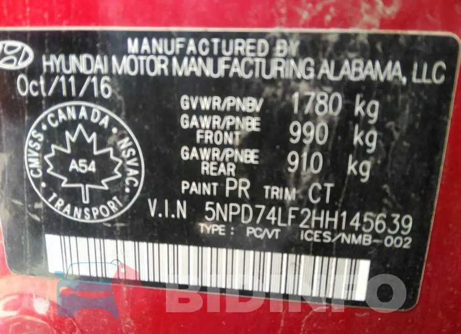 5NPD74LF2HH145639 Photo# 9