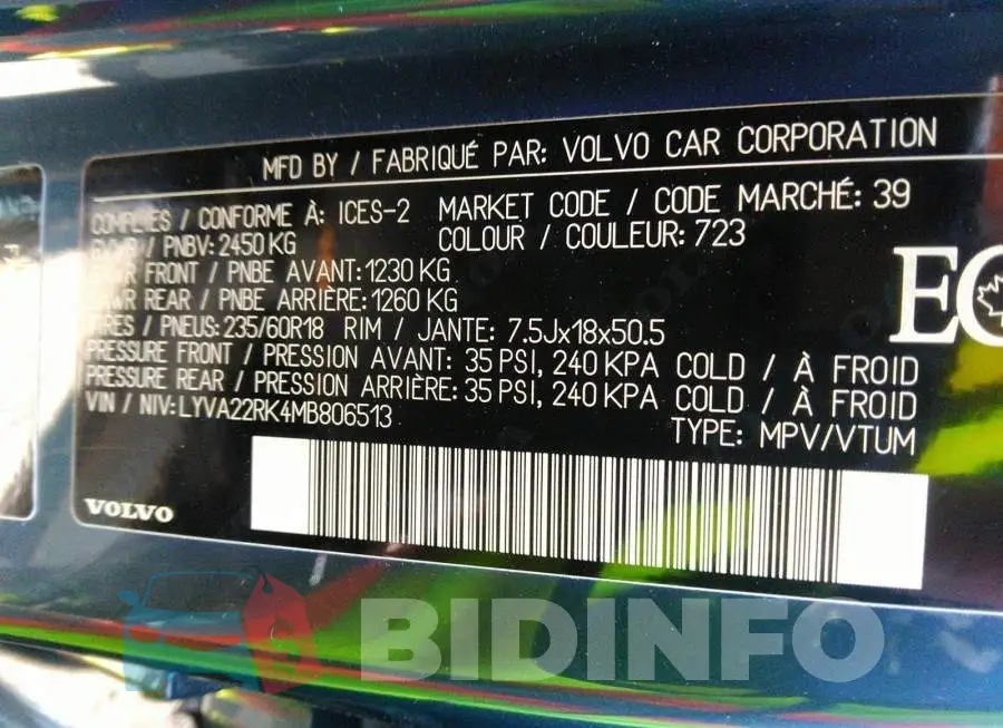 LYVA22RK4MB806513 Photo# 9