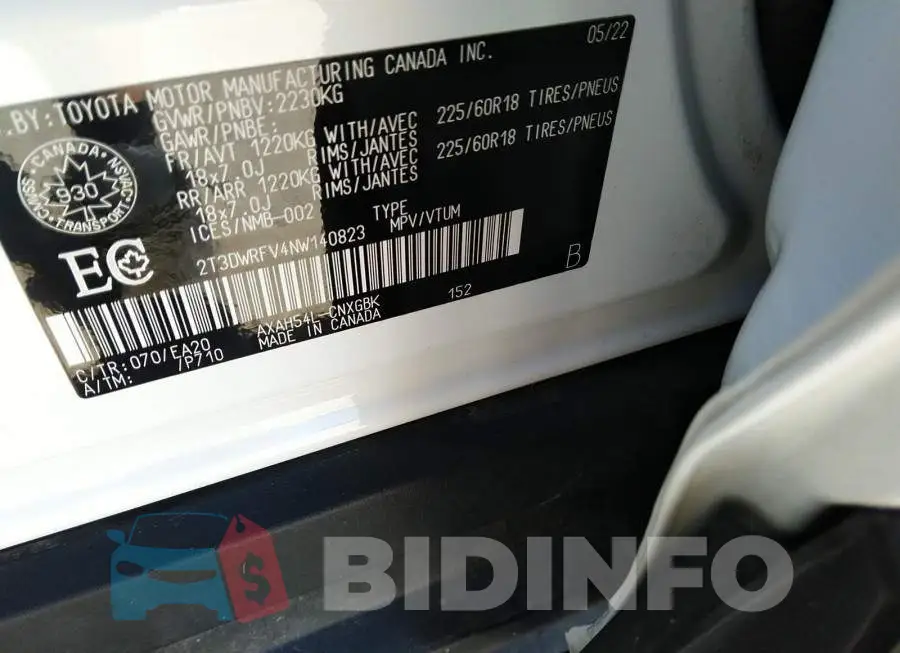 2T3DWRFV4NW140823 Photo# 9