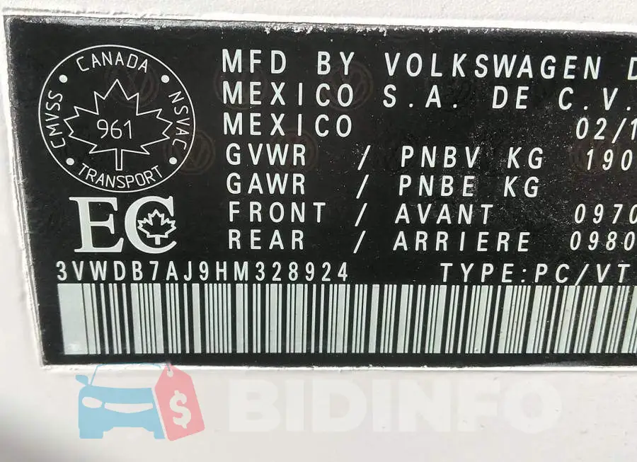 3VWDB7AJ9HM328924 Photo# 9
