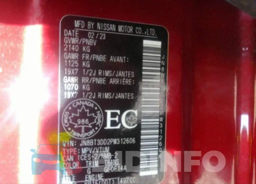 JN8BT3DD2PW312606 Photo# 10