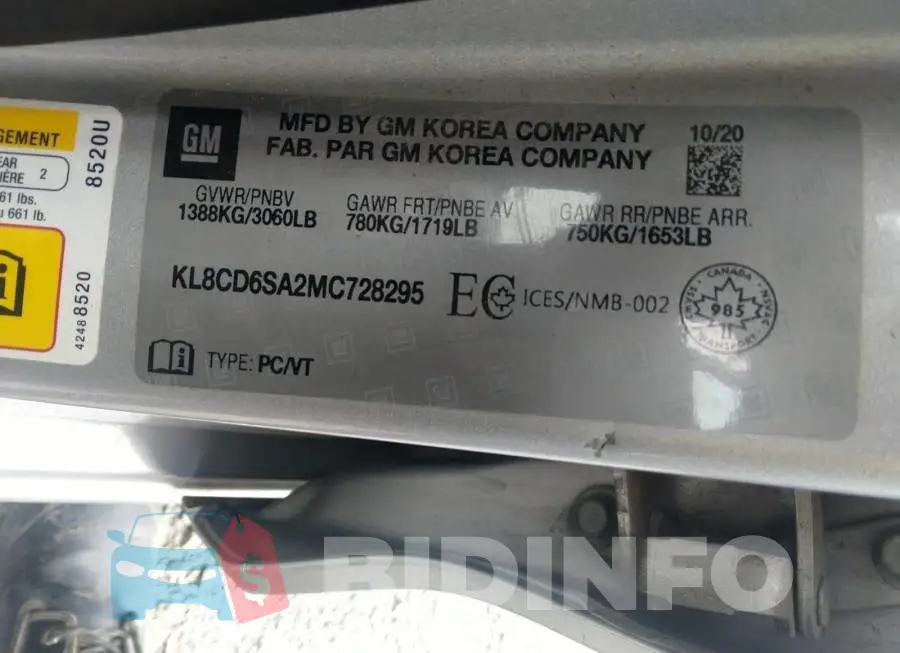 KL8CD6SA2MC728295 Photo# 9
