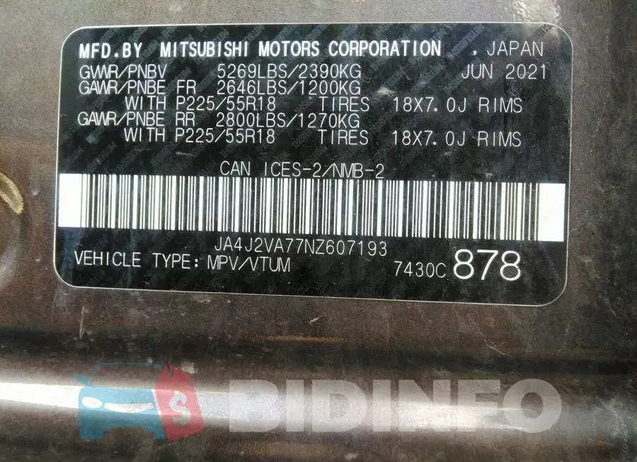 JA4J2VA77NZ607193 Photo# 9