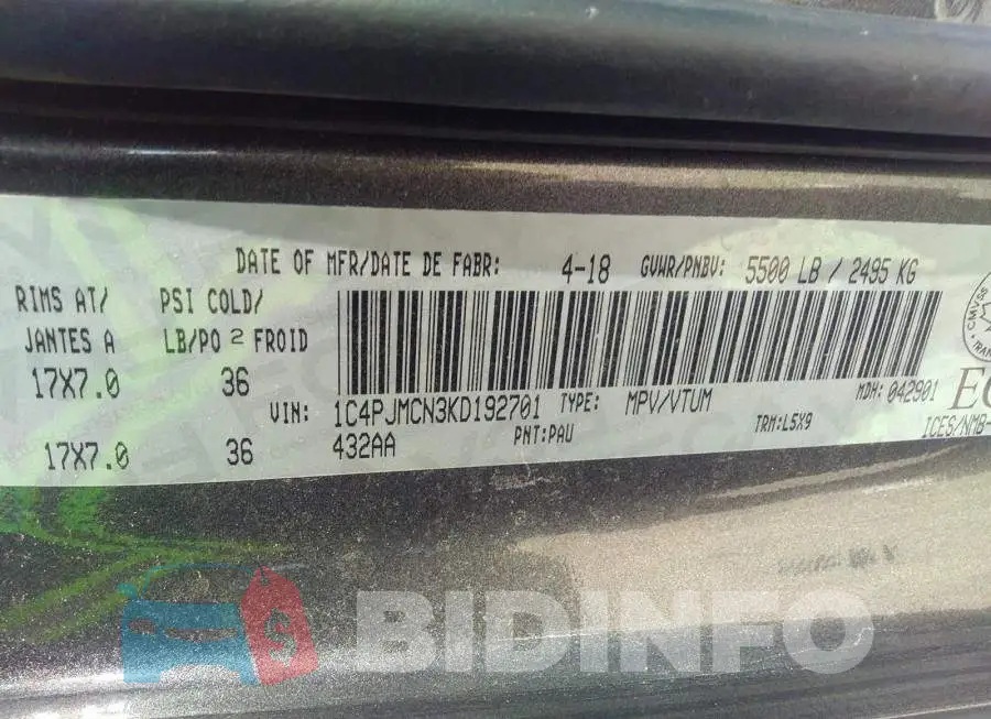 1C4PJMCN3KD192701 Photo# 9
