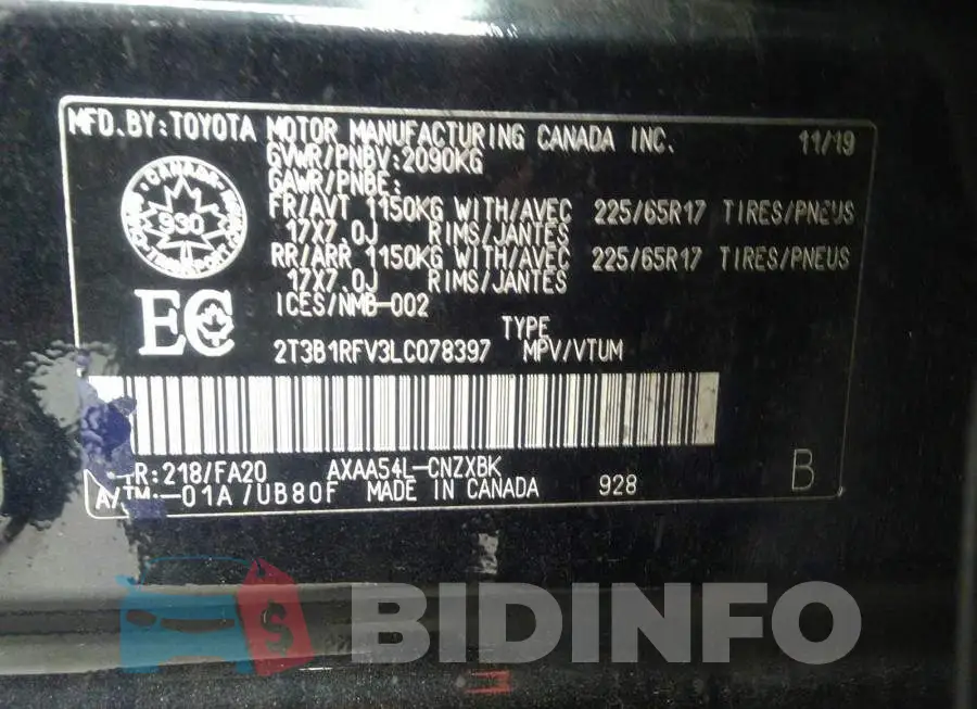 2T3B1RFV3LC078397 Photo# 9
