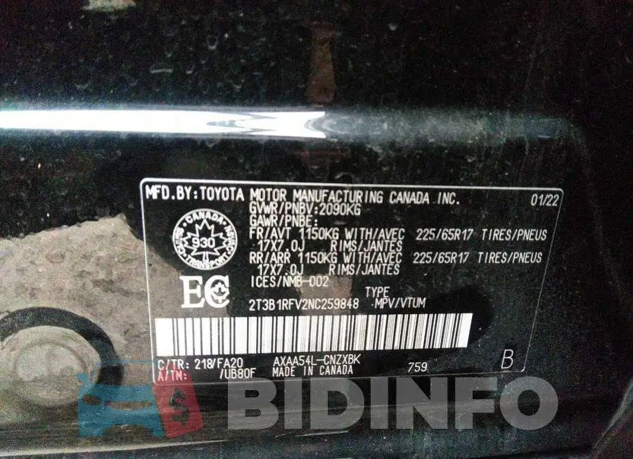 2T3B1RFV2NC259848 Photo# 9