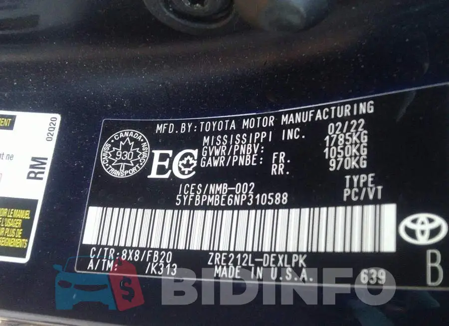 5YFBPMBE6NP310588 Photo# 9