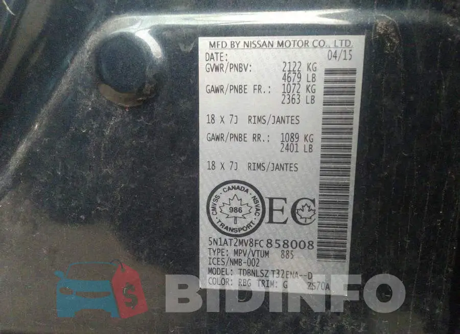 5N1AT2MV8FC858008 Photo# 9