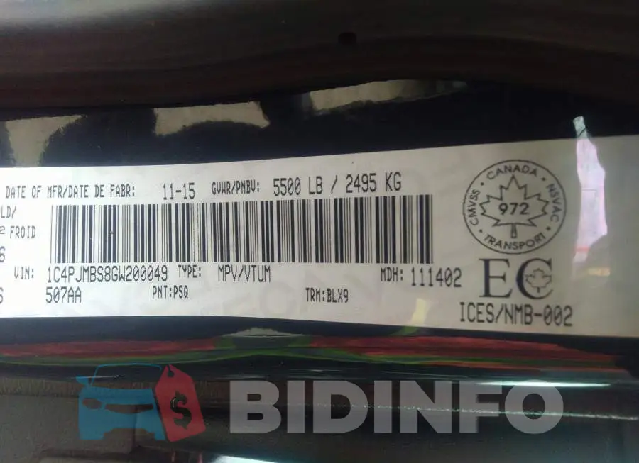 1C4PJMBS8GW200049 Photo# 9