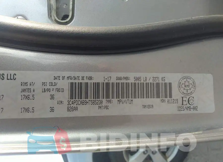 3C4PDCAB9HT585230 Photo# 9