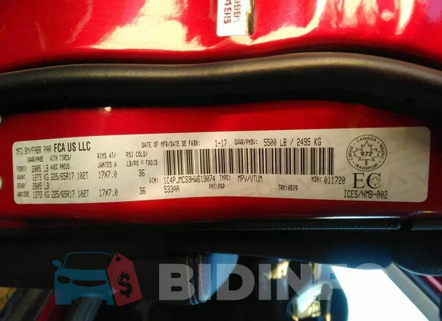 1C4PJMCS9HW619074 Photo# 9