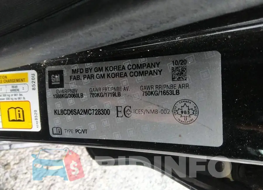 KL8CD6SA2MC728300 Photo# 9