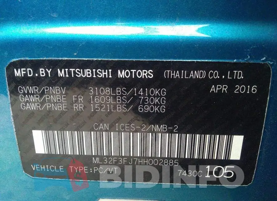 ML32F3FJ7HH002885 Photo# 9