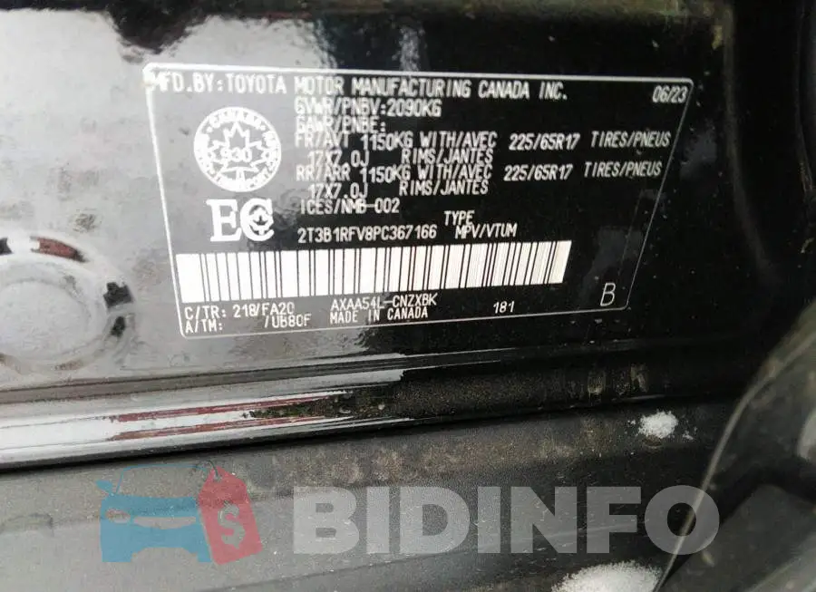 2T3B1RFV8PC367166 Photo# 9