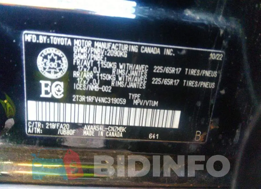 2T3R1RFV4NC319059 Photo# 9