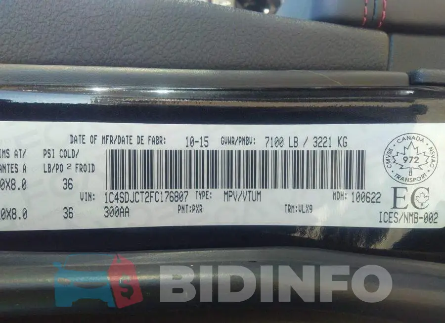1C4SDJCT2FC176807 Photo# 9