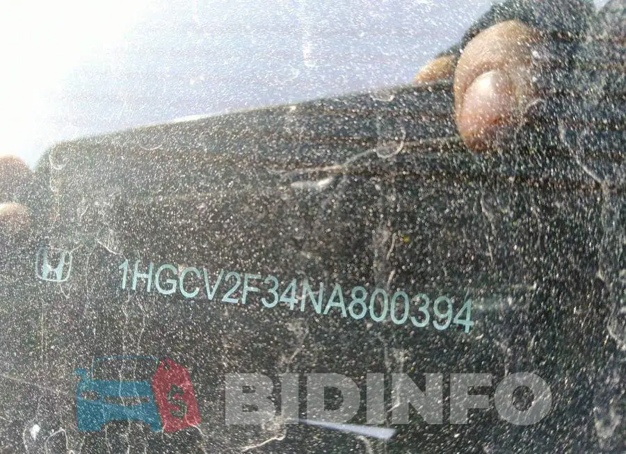 1HGCV2F34NA800394 Photo# 9
