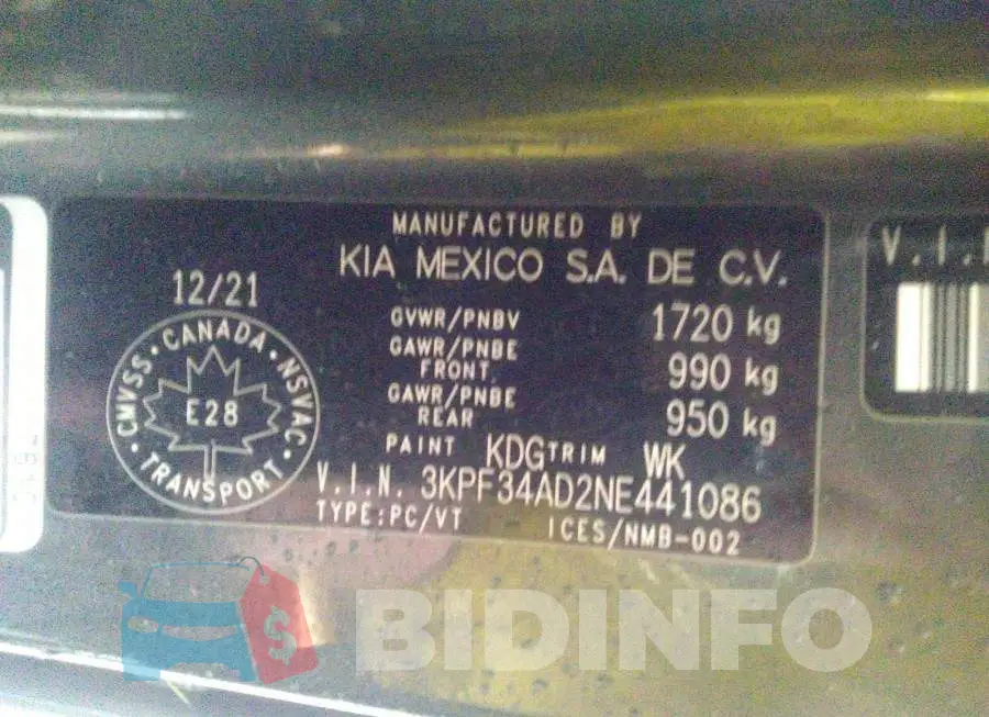 3KPF34AD2NE441086 Photo# 9
