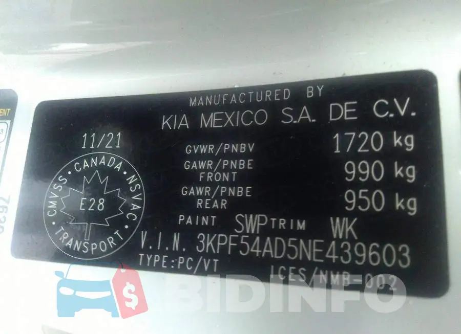 3KPF54AD5NE439603 Photo# 9