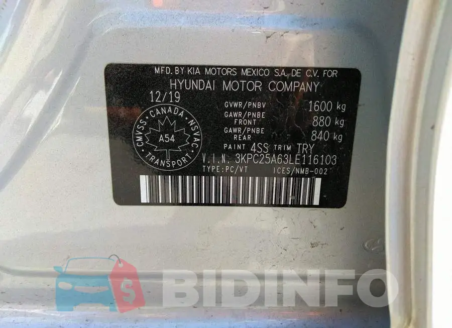3KPC25A63LE116103 Photo# 9