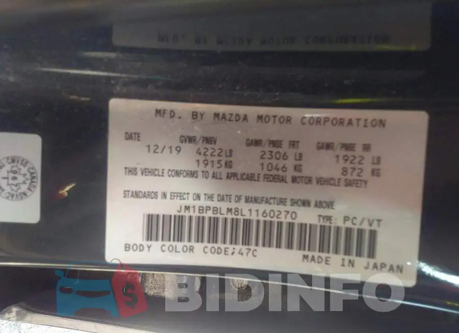 JM1BPBLM8L1160270 Photo# 9