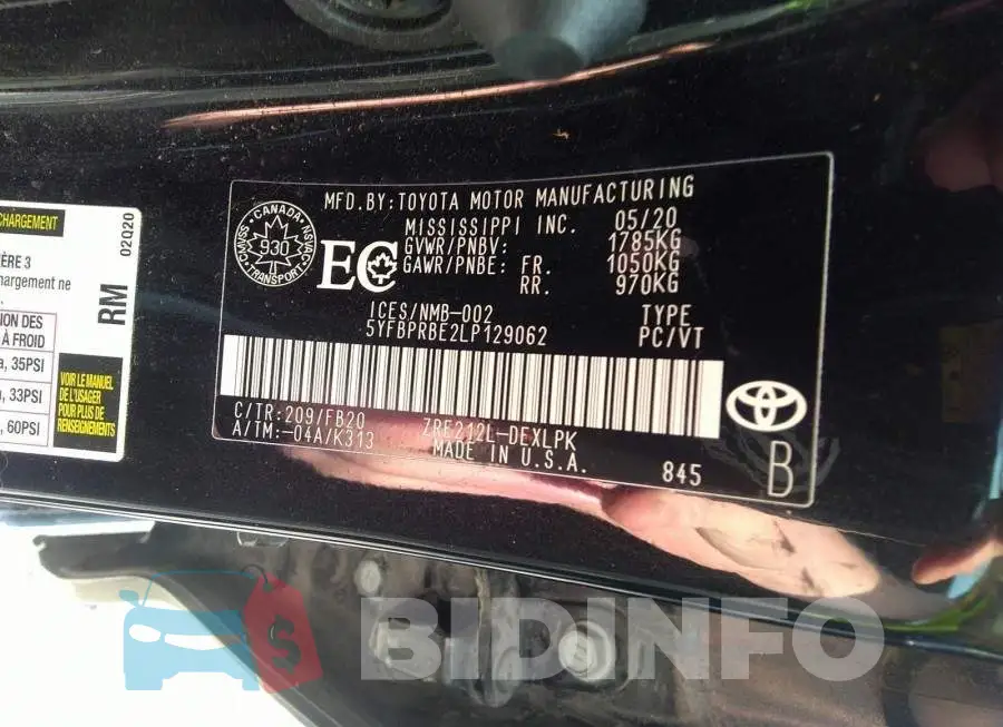 5YFBPRBE2LP129062 Photo# 9