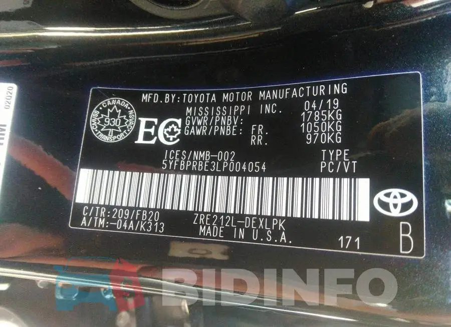 5YFBPRBE3LP004054 Photo# 9
