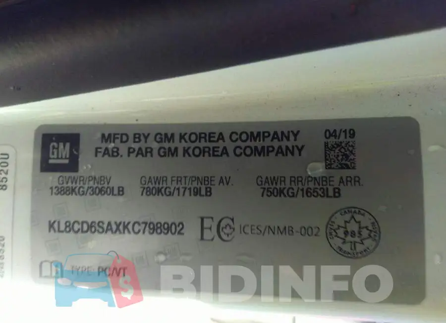 KL8CD6SAXKC798902 Photo# 9