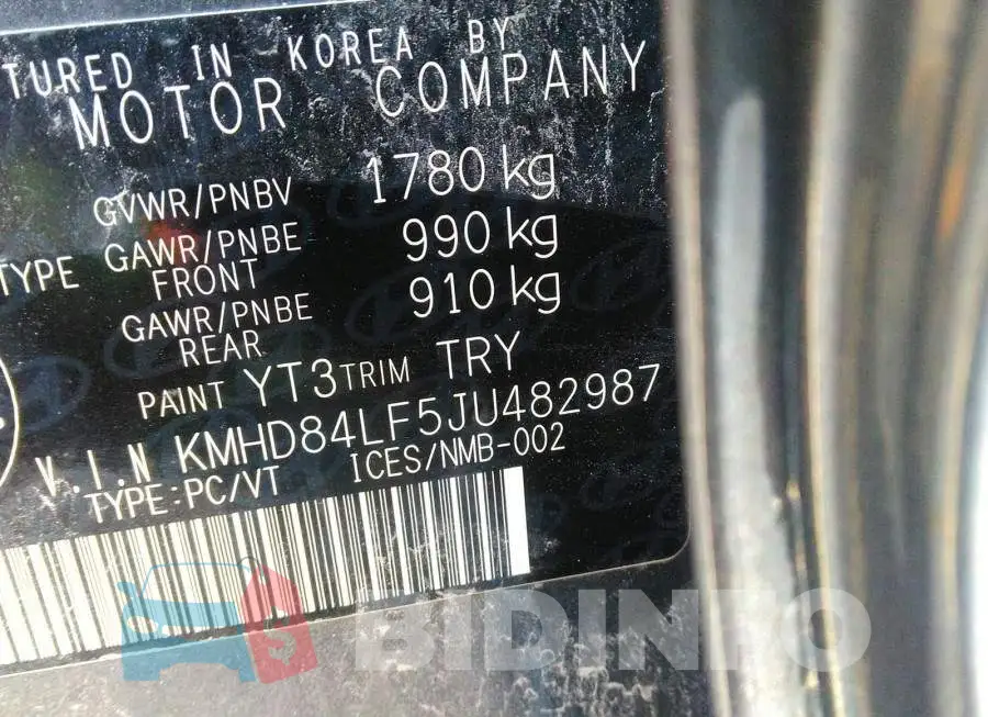 KMHD84LF5JU482987 Photo# 9
