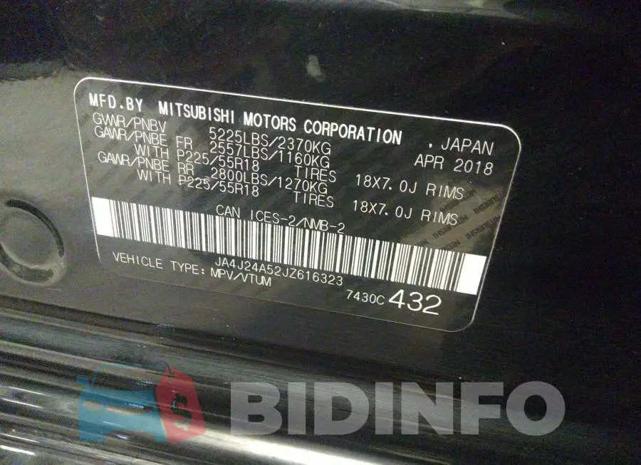 JA4J24A52JZ616323 Photo# 9