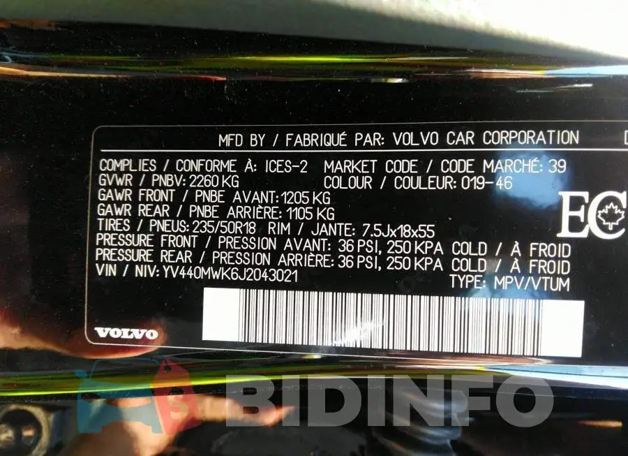 YV440MWK6J2043021 Photo# 9