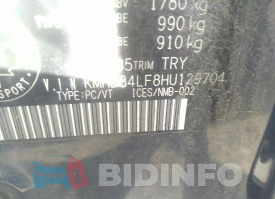KMHD84LF8HU129704 Photo# 9
