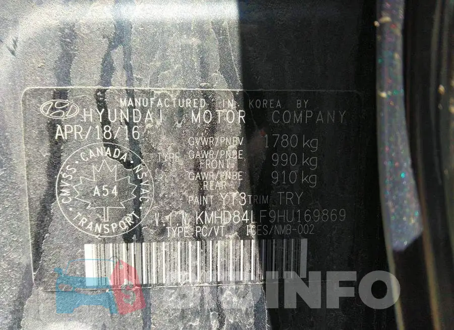 KMHD84LF9HU169869 Photo# 9