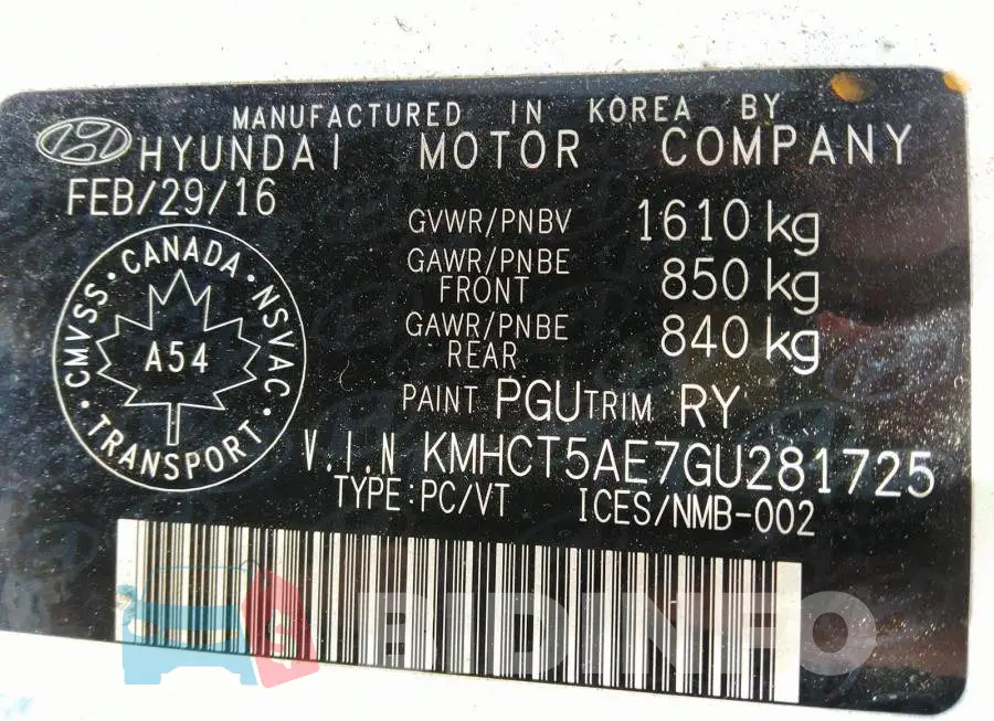 KMHCT5AE7GU281725 Photo# 9